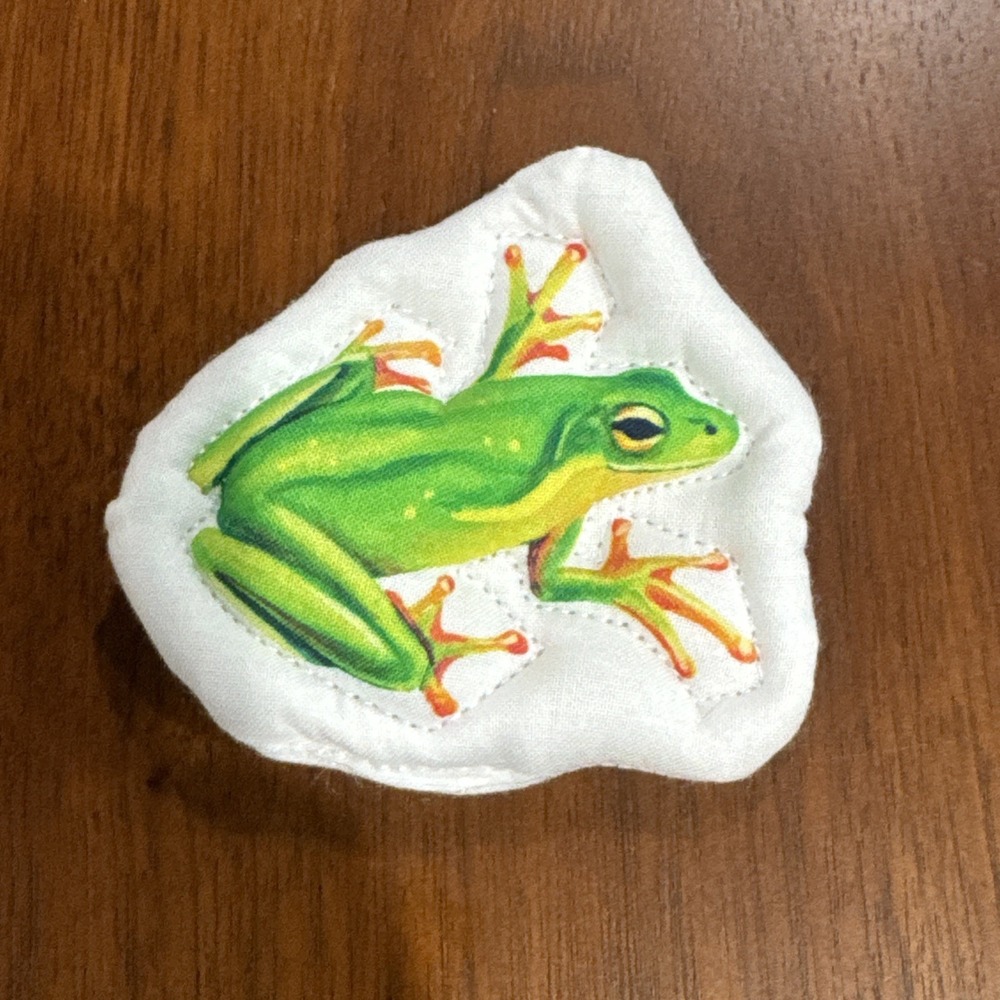 Lovevery Quilted Critter Pockets Matching Toy Green Frog Replacement Piece Only